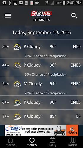 KTRE 9 First Alert Weather Capture d'écran 1