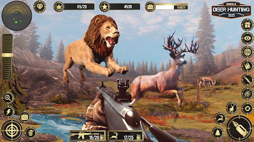 Jungle Deer Hunting Games 3D ภาพหน้าจอ 1