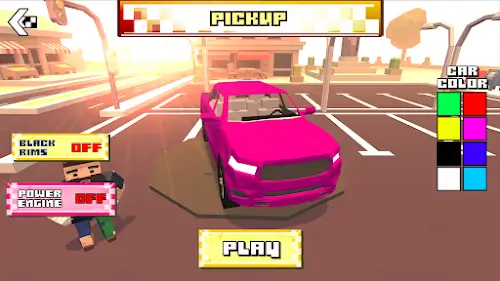 Blocky Car Racer Скриншот 2