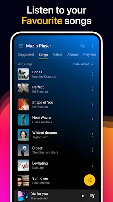 Muzio Player - Music Player - MP3 Player স্ক্রিনশট 2