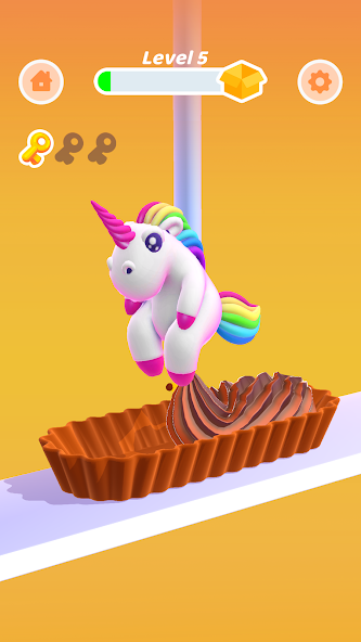 Perfect Cream: Cake Games Mod ဖန်သားပြင်ဓာတ်ပုံ 0