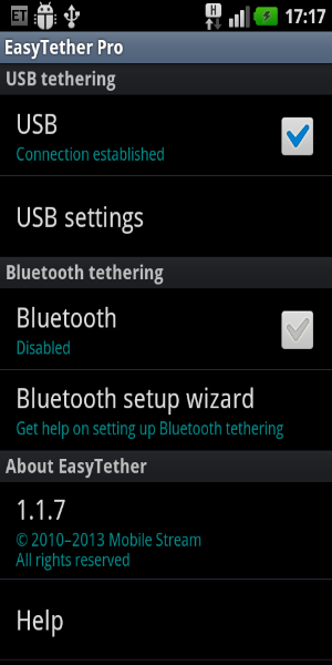 EasyTether Pro Captura de tela 0