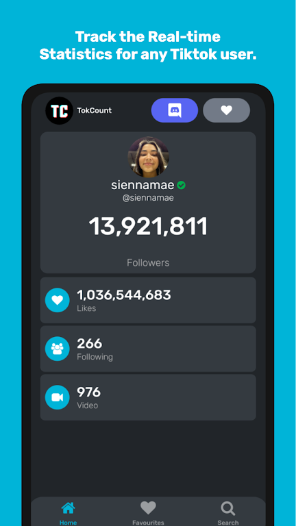 Schermata TokCount - TikTok Live Counter 1
