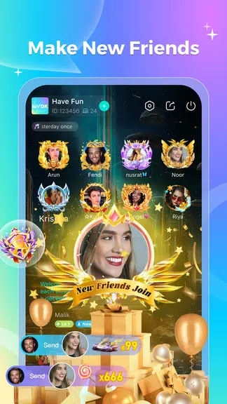 Wyak-Voice Chat&Meet Friends Tangkapan skrin 1