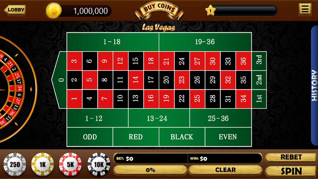 Roulette VIP Deluxe Bet Pro 스크린샷 1