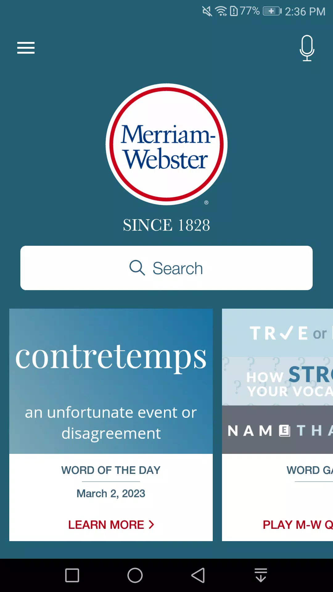 Dictionary - Merriam-Webster स्क्रीनशॉट 0