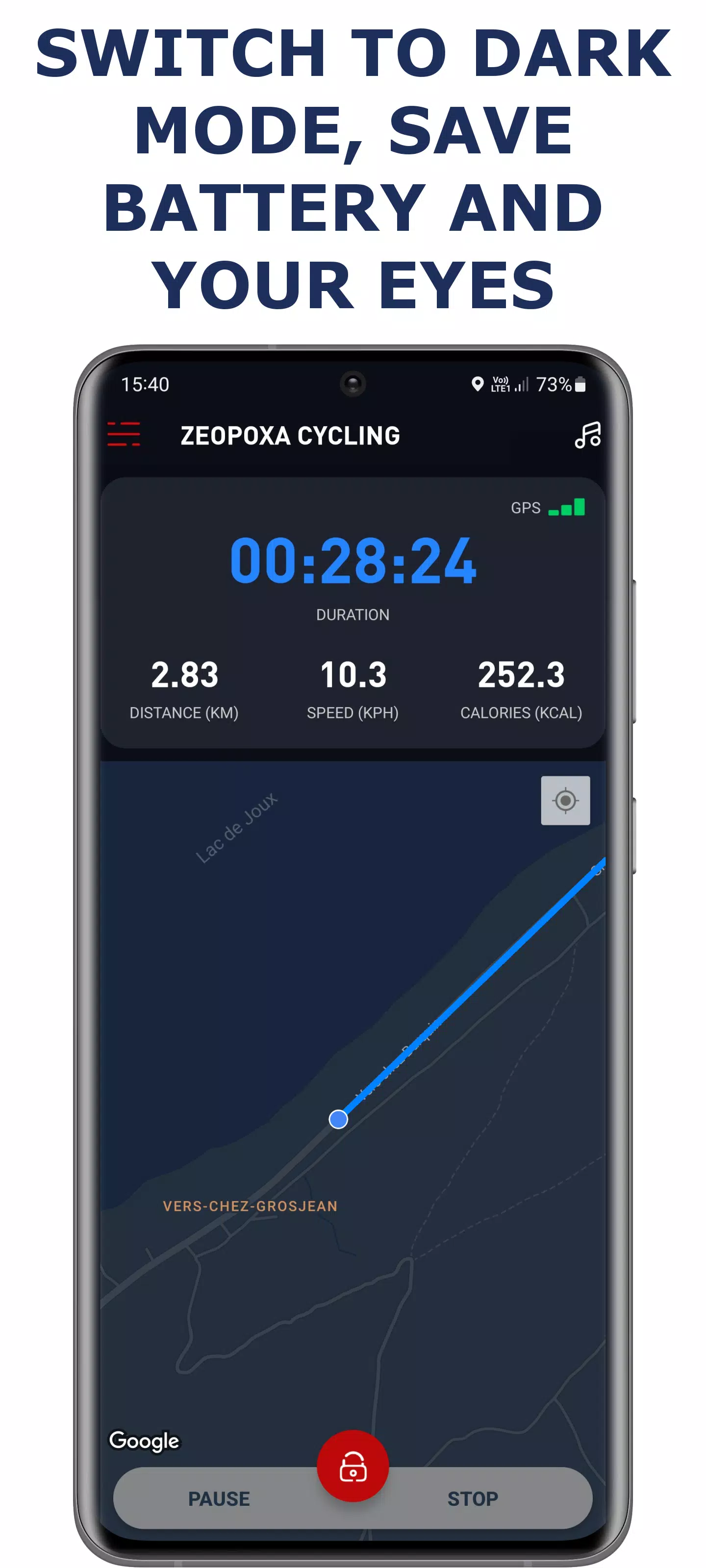 Schermata Cycling app — Bike Tracker 1