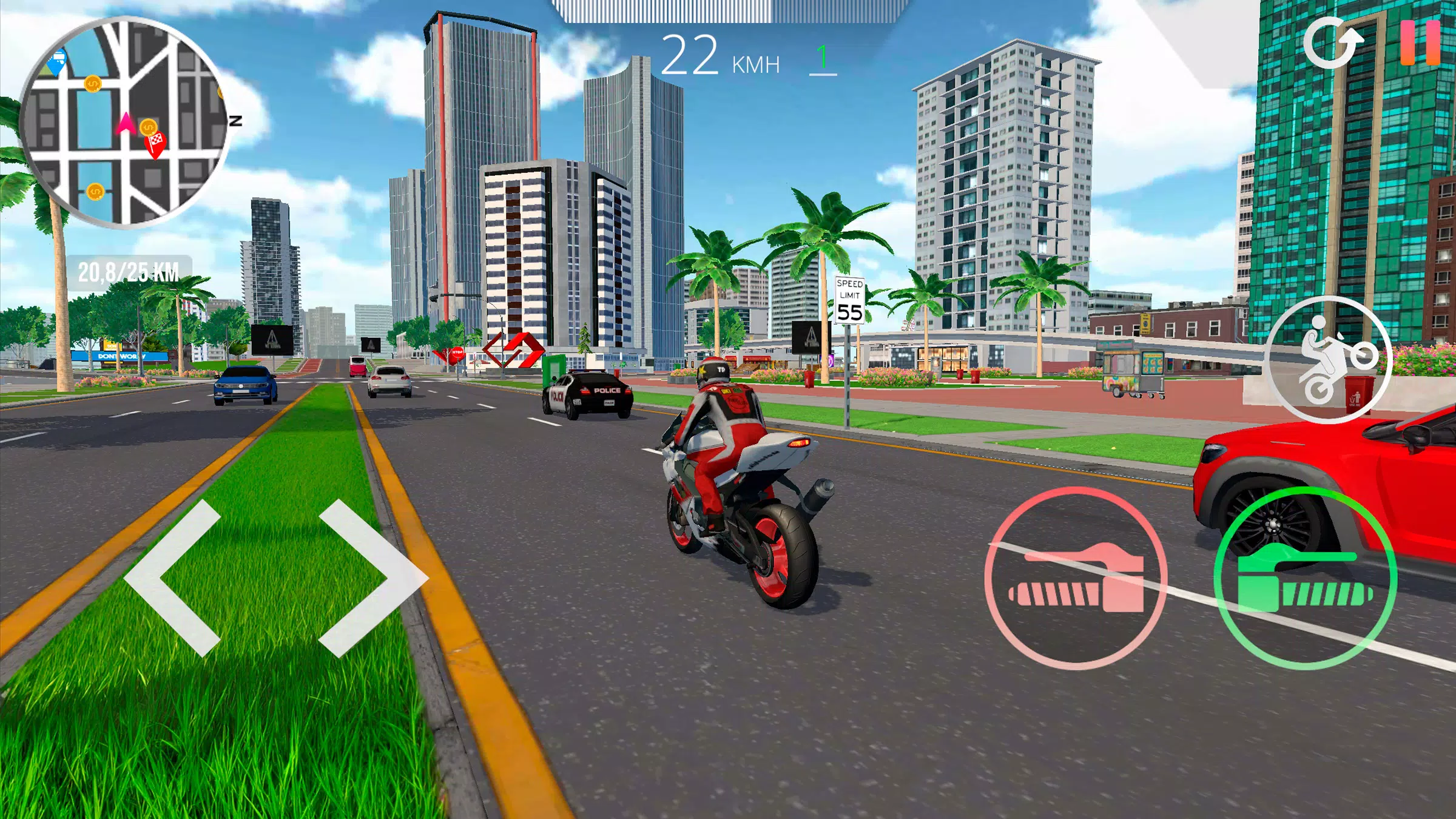 Motorcycle Real Simulator ဖန်သားပြင်ဓာတ်ပုံ 3