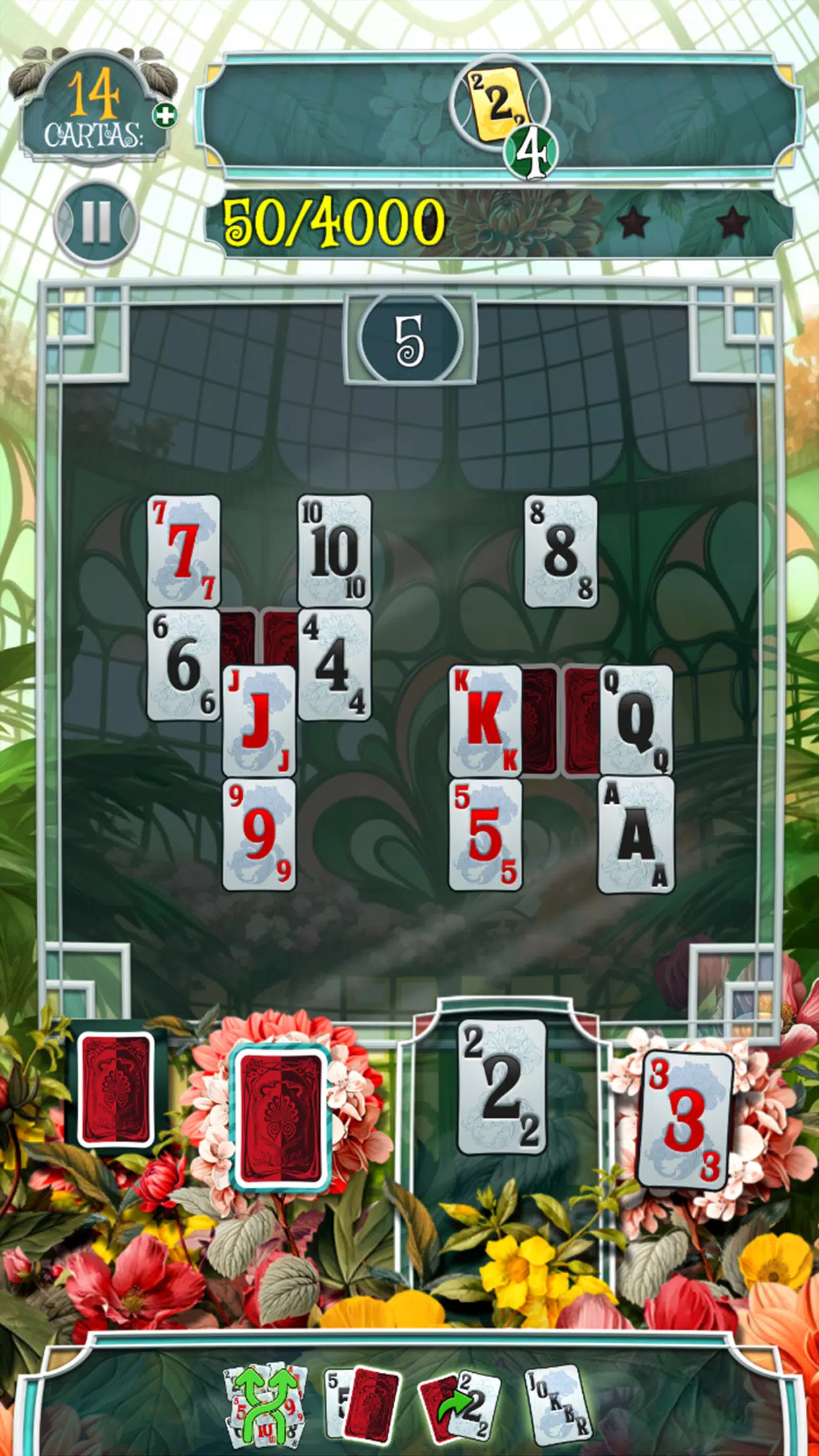 Greenhouse Solitaire TriPeaks Screenshot 2