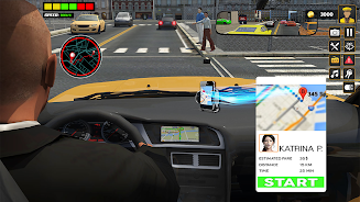 US Taxi Car Driving Games Schermafbeelding 2