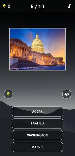 Capitals of the World - Quiz 1 Captura de tela 3