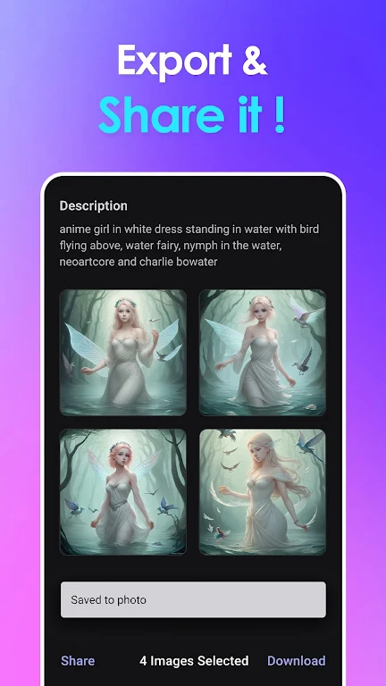 Vivid AI: AI Image Generator Tangkapan skrin 0