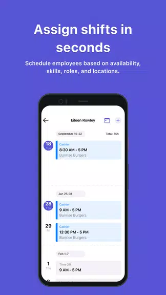 Camelo: Work Schedule Maker Screenshot 2