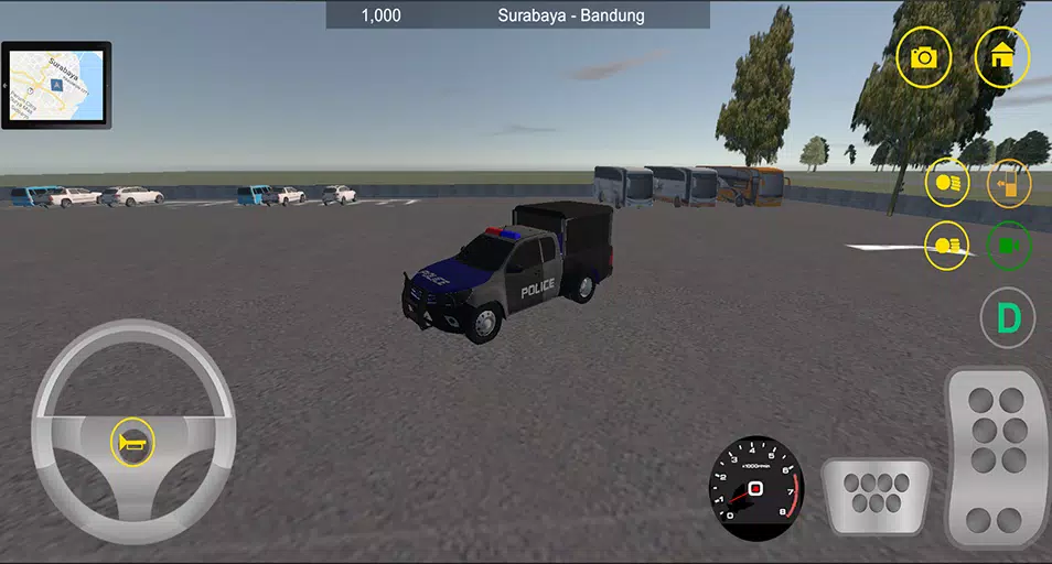 Pickup Police drive Game 3D स्क्रीनशॉट 1