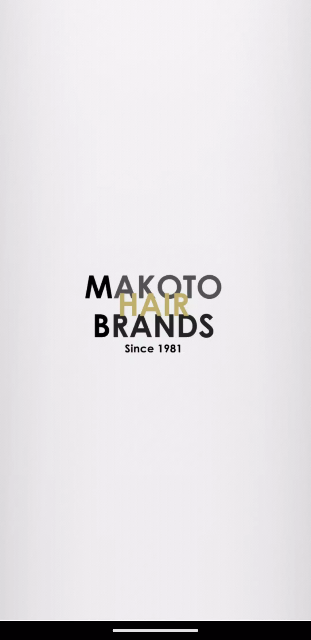 『MAKOTO HAIR BRANDS』公式アプリ スクリーンショット 0