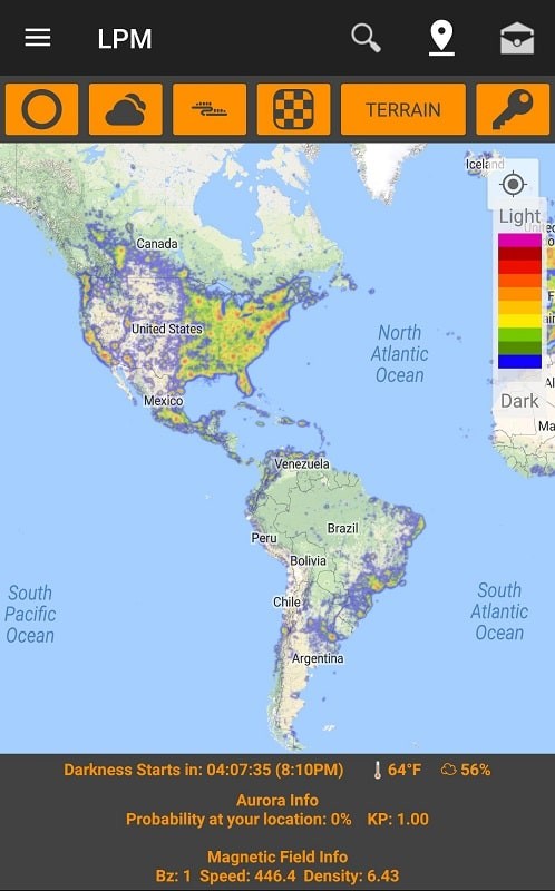 Light Pollution Map - Dark Sky Скриншот 0