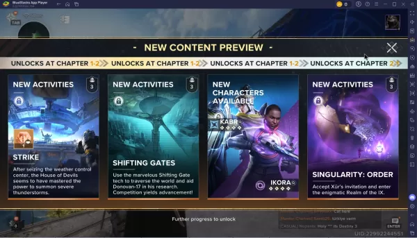 Destiny Rising Progression Guide to Increase Efficiency for New Players