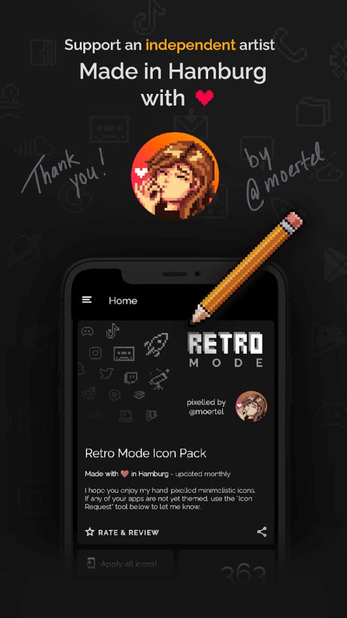 Retro Mode - Icon Pack (Light) ภาพหน้าจอ 3