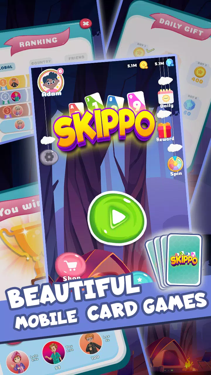 Skippo - Card Games スクリーンショット 1