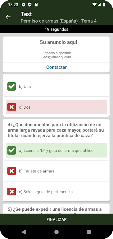ExamenesCazador.com Captura de tela 2