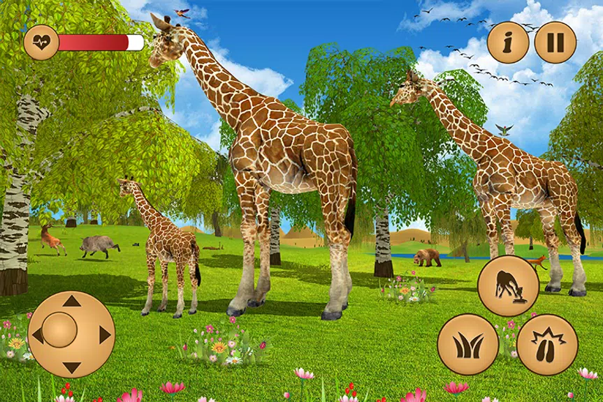 Giraffe Family Life Jungle Sim 스크린샷 3