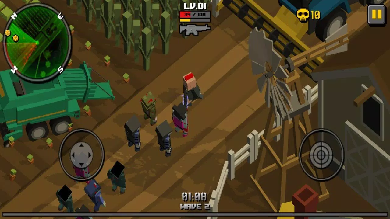 Pixel Zombie Frontier ภาพหน้าจอ 0