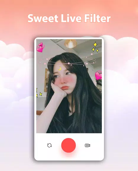 Sweet Live Filter Face Camera Capture d'écran 1