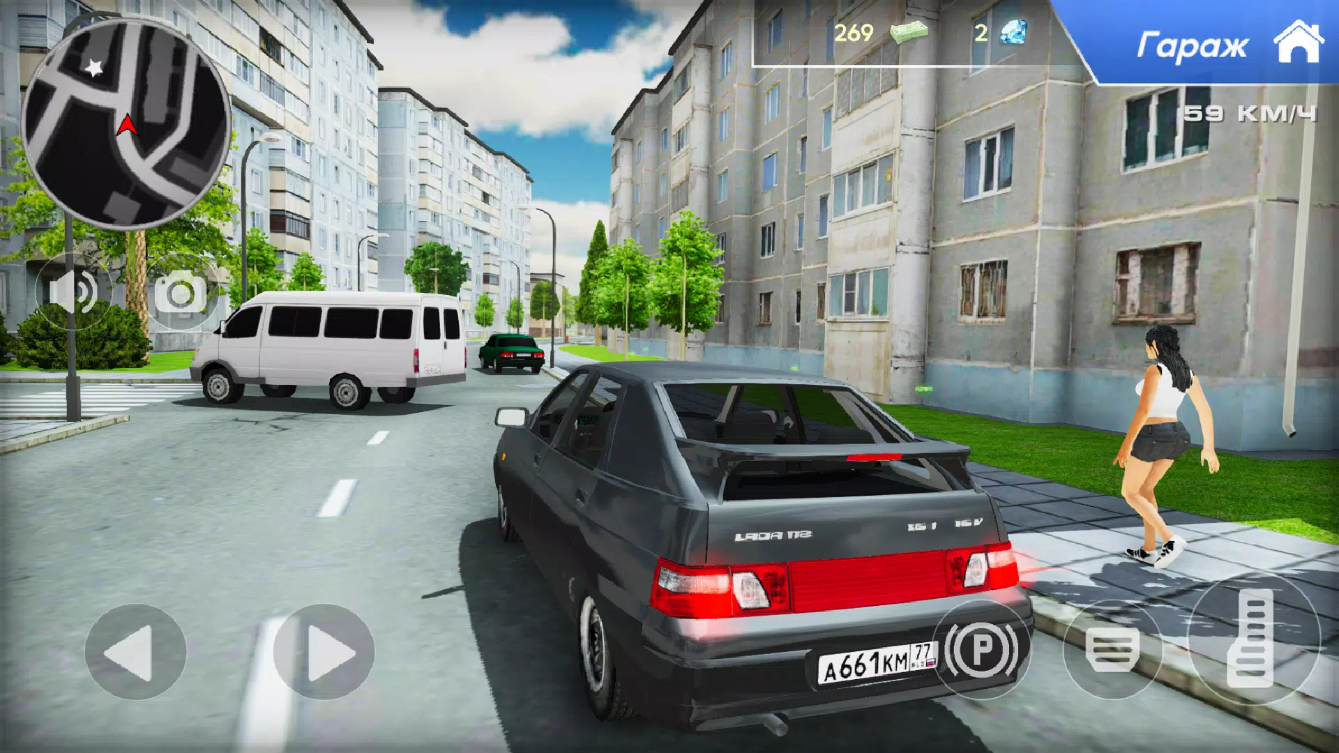 Lada 2112 Village City Driving Captura de tela 2