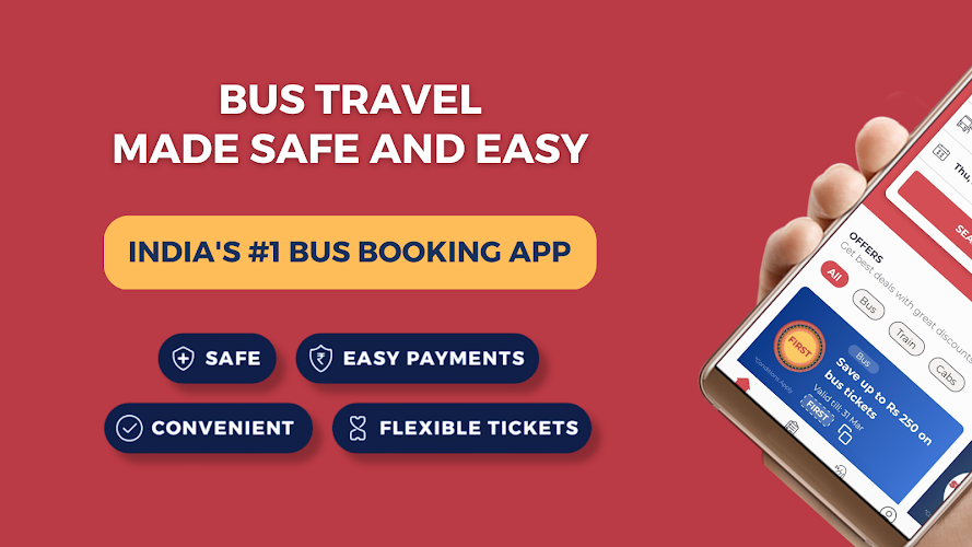 redBus Book Bus, Train Tickets應用截圖第0張