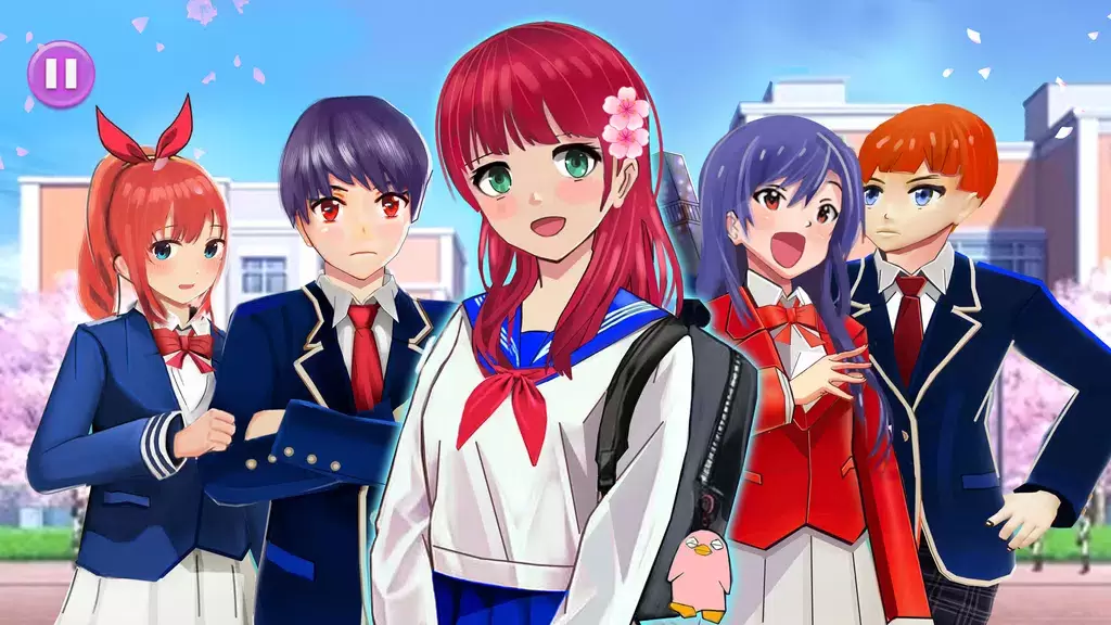 Anime High School Life Captura de pantalla 3