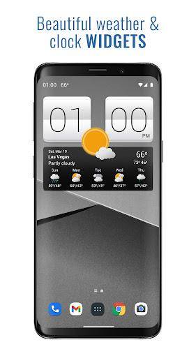 Sense V2 Flip Clock & Weather Captura de tela 0