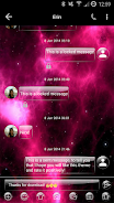 SMS Messages GlassNebula Theme 스크린샷 1