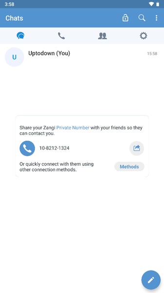 Zangi Private Messenger Capture d'écran 2