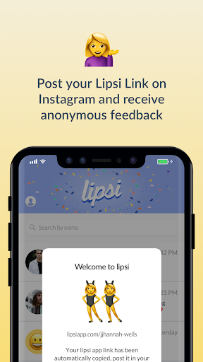 Lipsi - Anonymous messaging স্ক্রিনশট 2