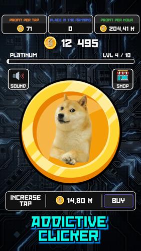 Crypto Clicker Doge Coin Idle Screenshot 1