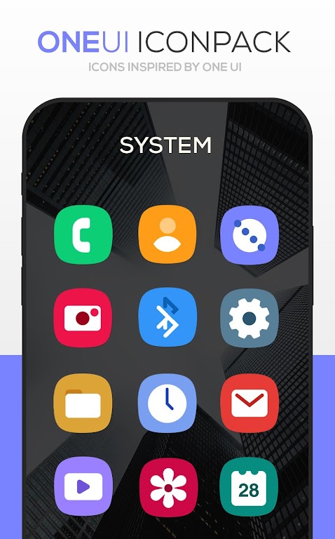 ONE UI Icon Pack Mod ภาพหน้าจอ 0