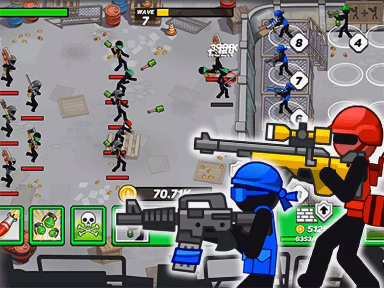 Stickman Defenders: Stick War Ảnh chụp màn hình 1