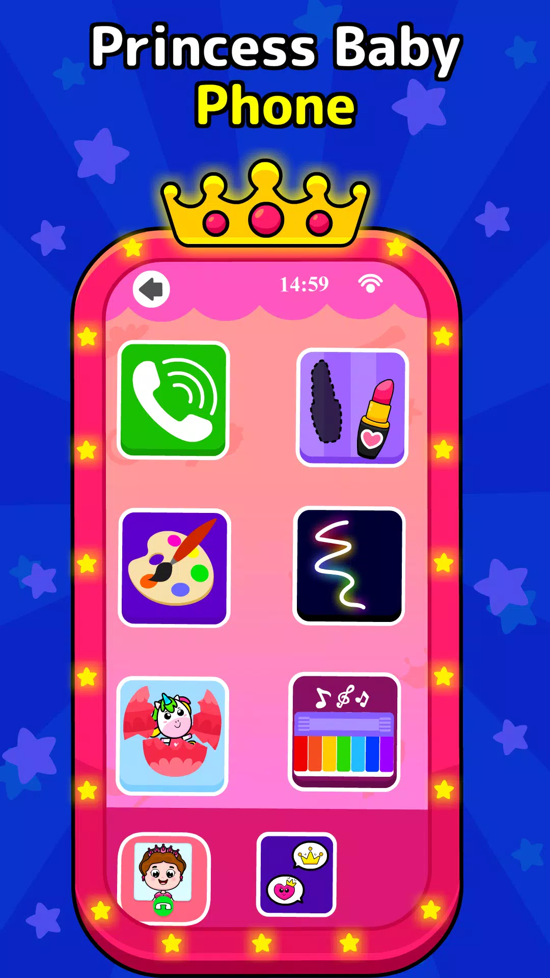 Timpy Baby Princess Phone Game Schermafbeelding 0
