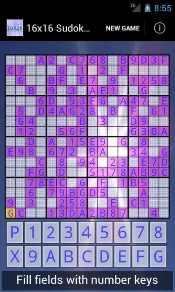 16x16 Sudoku Challenge HD Capture d'écran 0