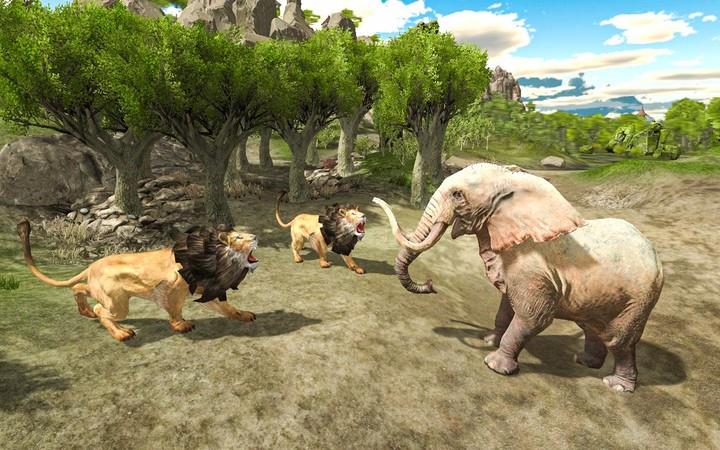 Lion family jungle Simulator ภาพหน้าจอ 1