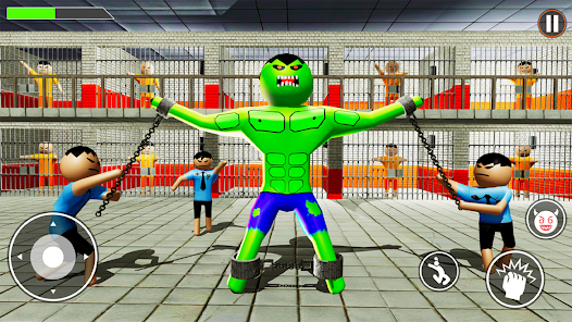 Incredible Monster: Superhero Prison Escape Games Скриншот 2