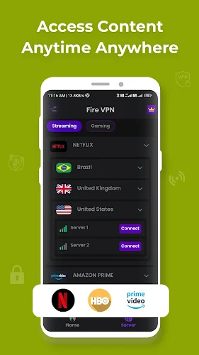 Fire VPN - Vpn Proxy Browser Ảnh chụp màn hình 2