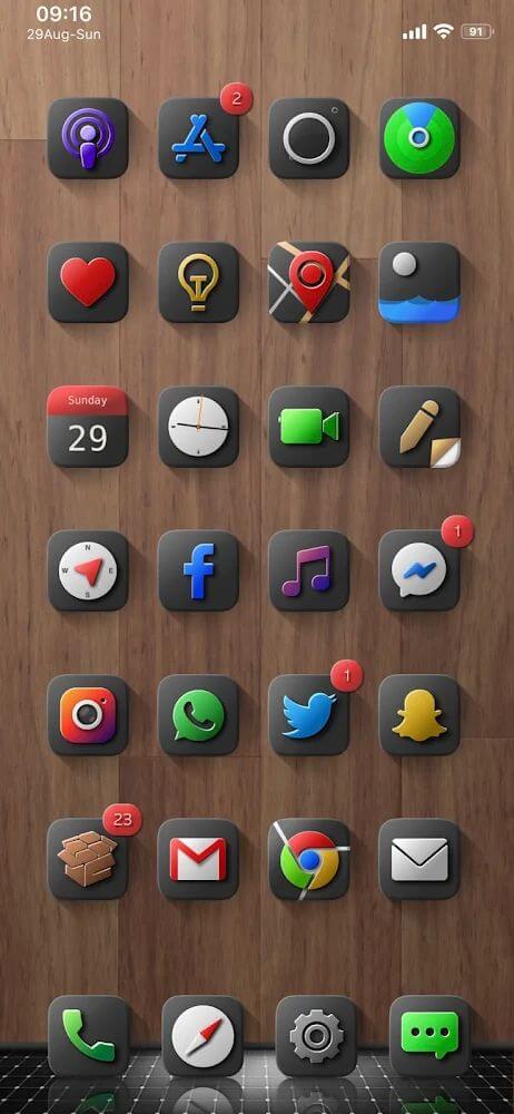 Shiiny Icon Pack Mod Tangkapan skrin 1