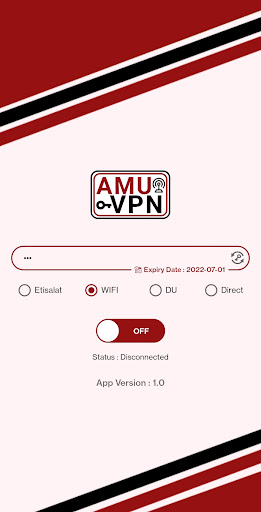 Amu VPN Tangkapan skrin 1