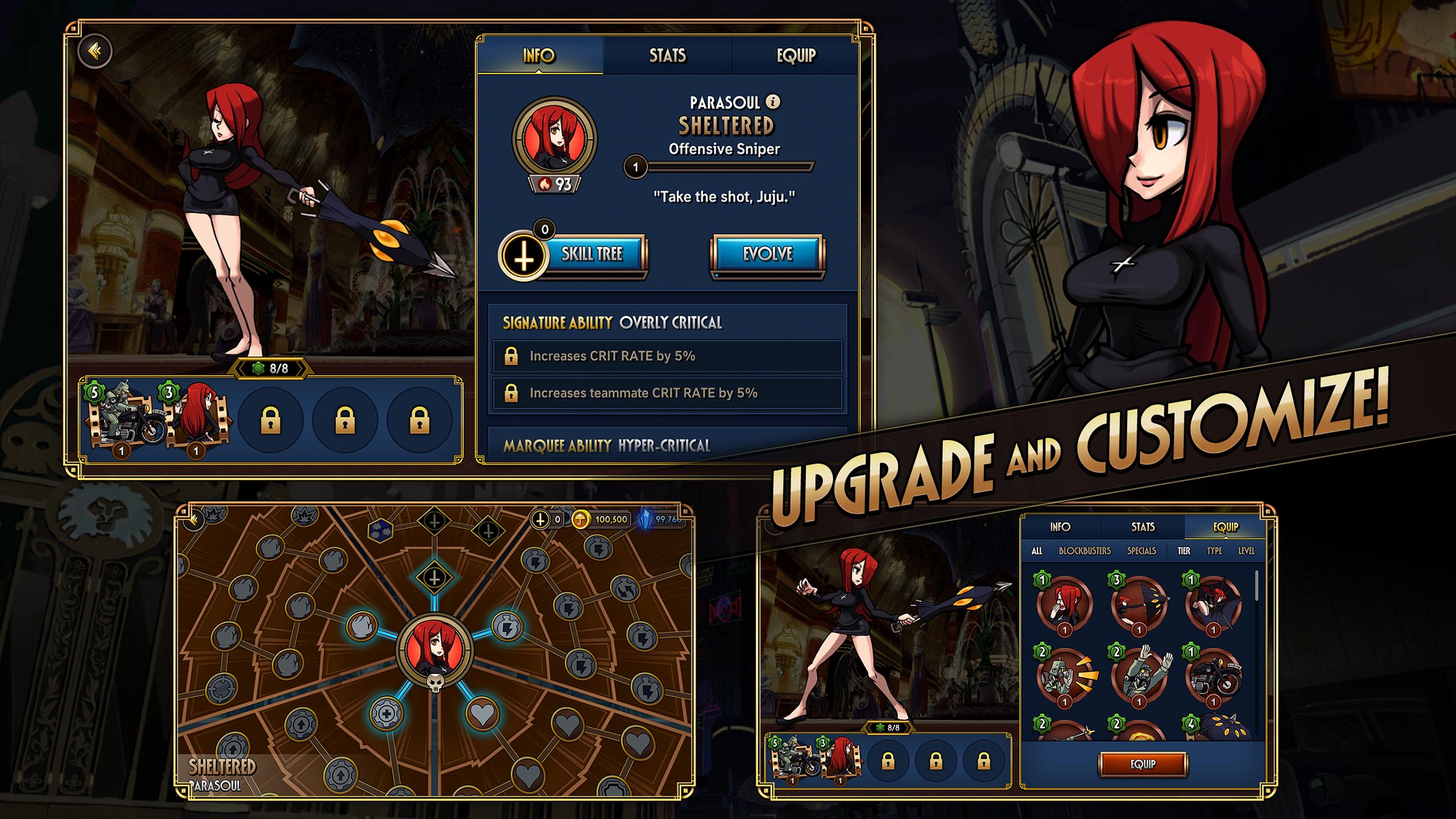 Skullgirls: RPG de Luta Captura de tela 3