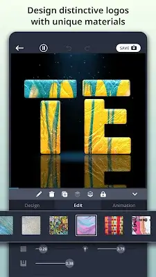 TENADA: 3D Animated Text Art Schermafbeelding 2