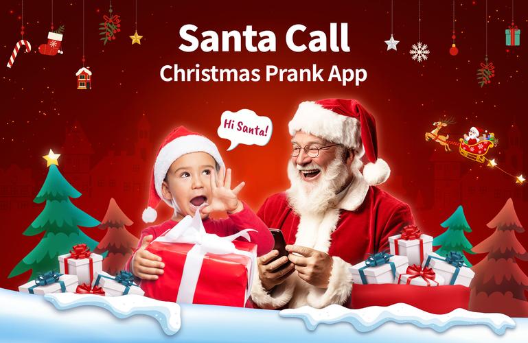 Santa Prank Call: Fake video Captura de pantalla 0