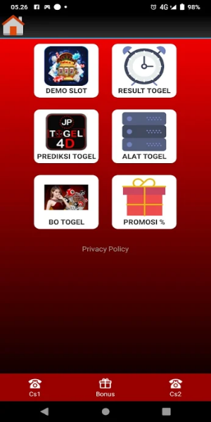 Schermata Pro Togel 0