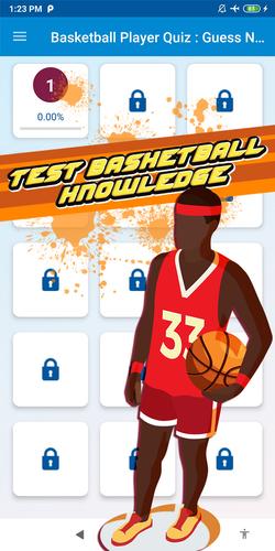 basketball player quiz Captura de tela 1