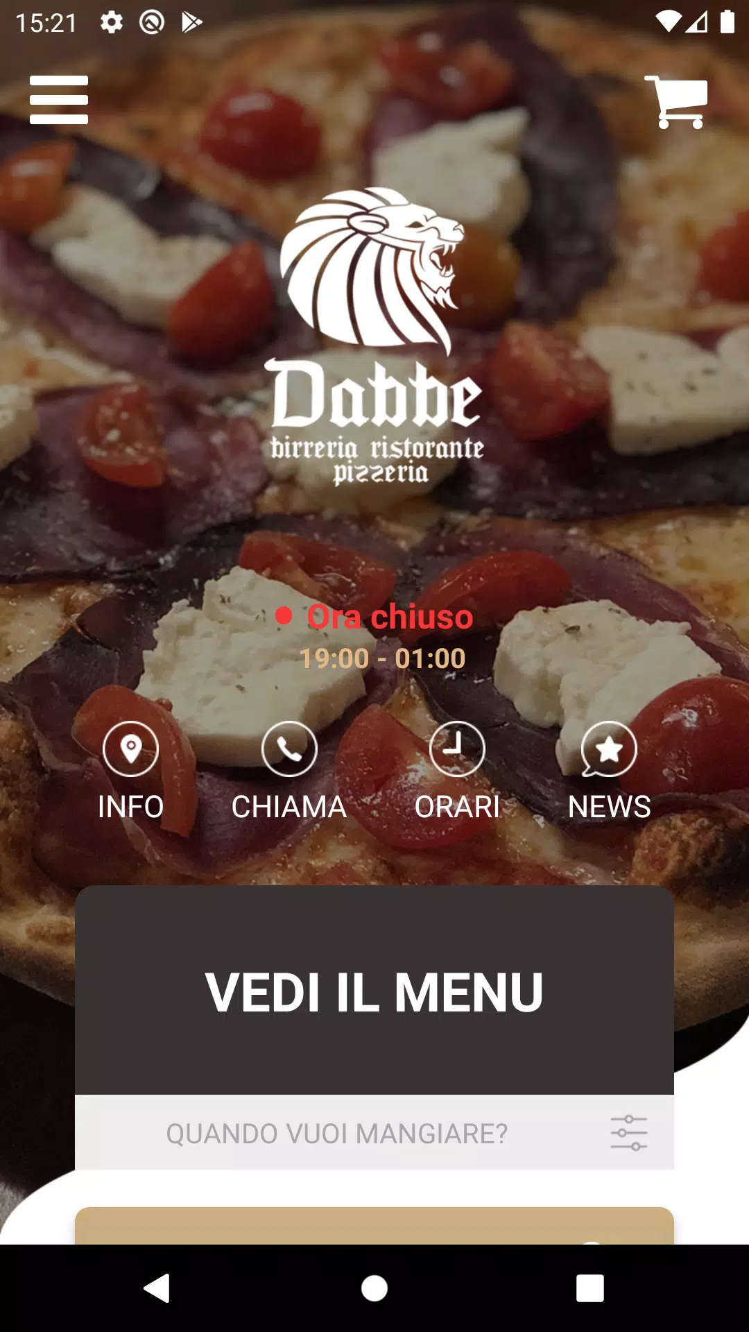 Pizzeria Dabbe Captura de tela 0